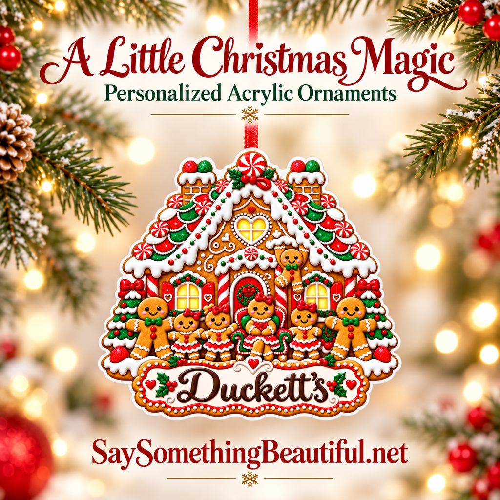 Custom Christmas Ornaments 4”