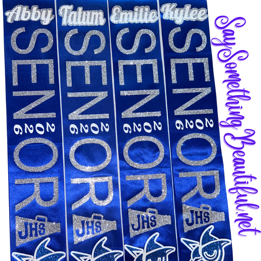Graduation or Senior sash (High school, college, University, Trade)