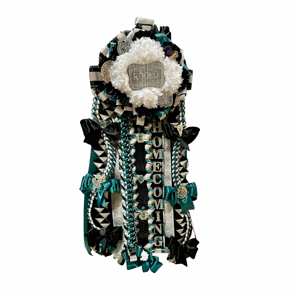 Homecoming Mum, Small Quad (Premade for Sell)  Waiting on your name!