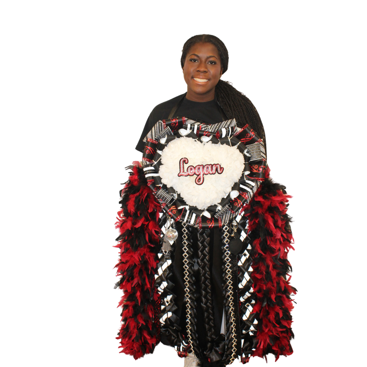 Homecoming Mum, Triple Heart (recommended Junior)