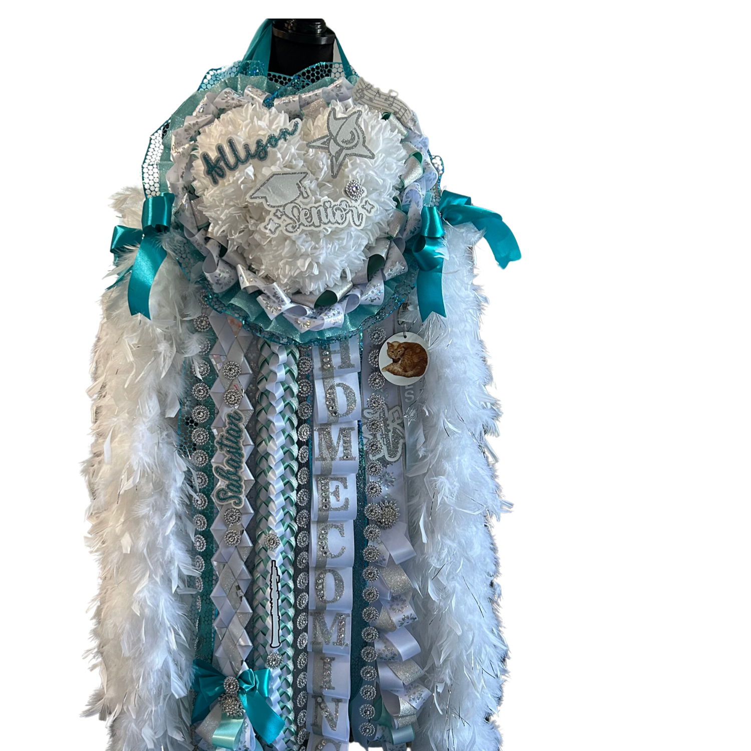 Homecoming Mum, Triple Heart Mega (Seniors Only)  Best Value Senior Pkg Included