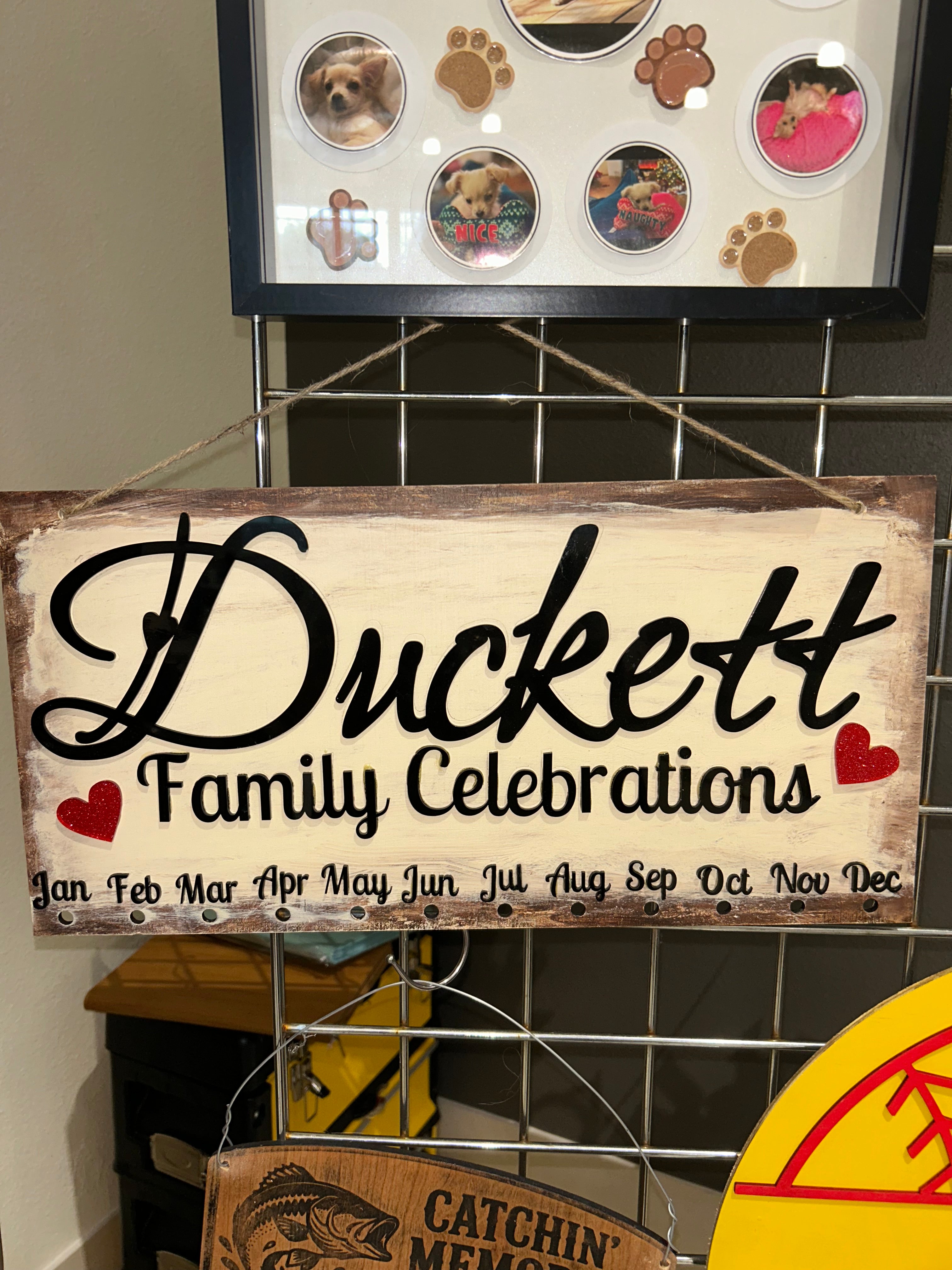 Wall / Door Hanging 12" wide Any Custom Any Message