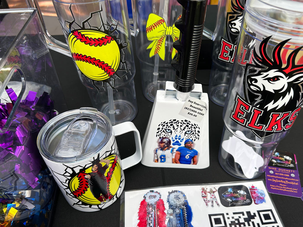 Custom Clear Tumblers; Any activity, Any Name, Any Custom