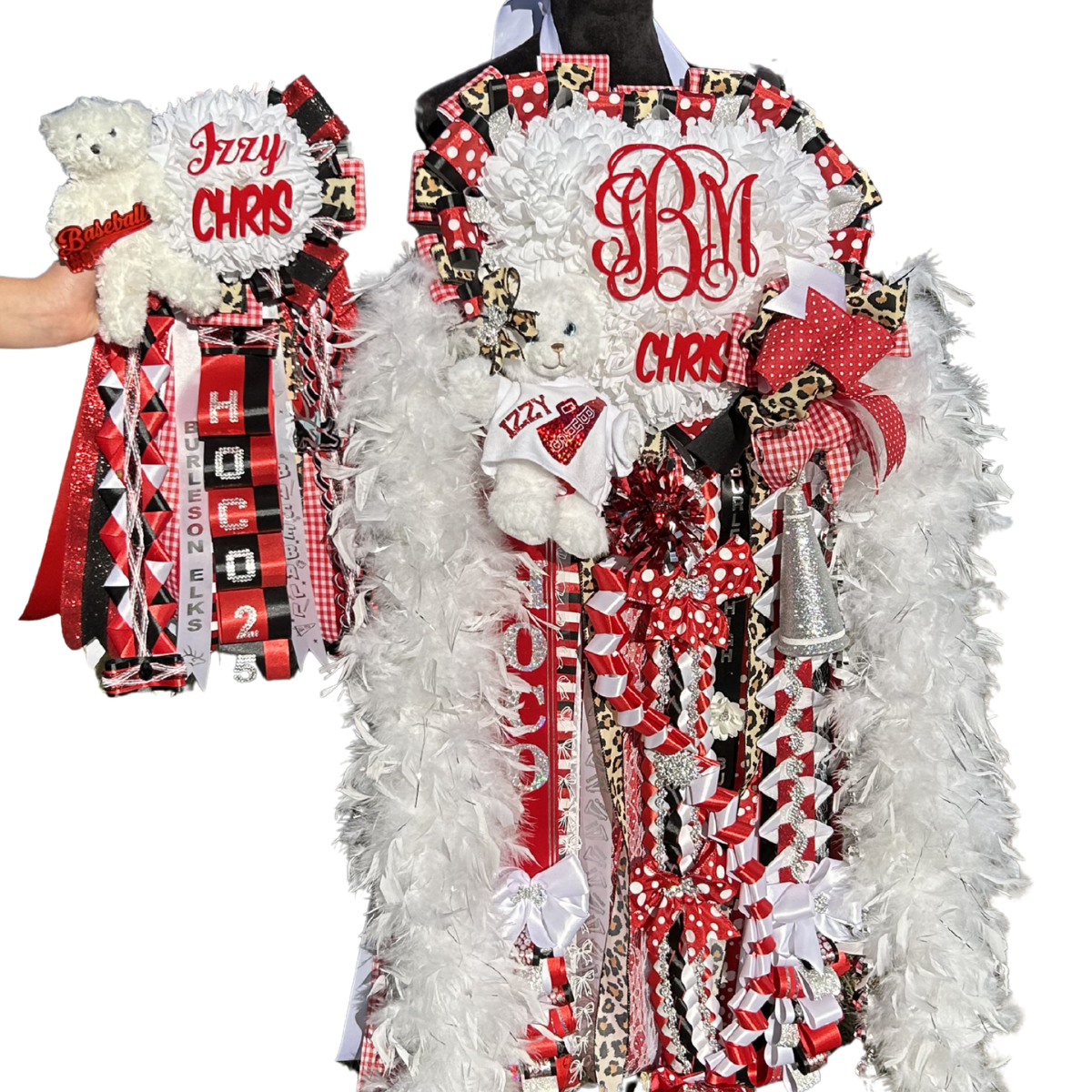Homecoming Mum, Triple Heart (recommended Junior)