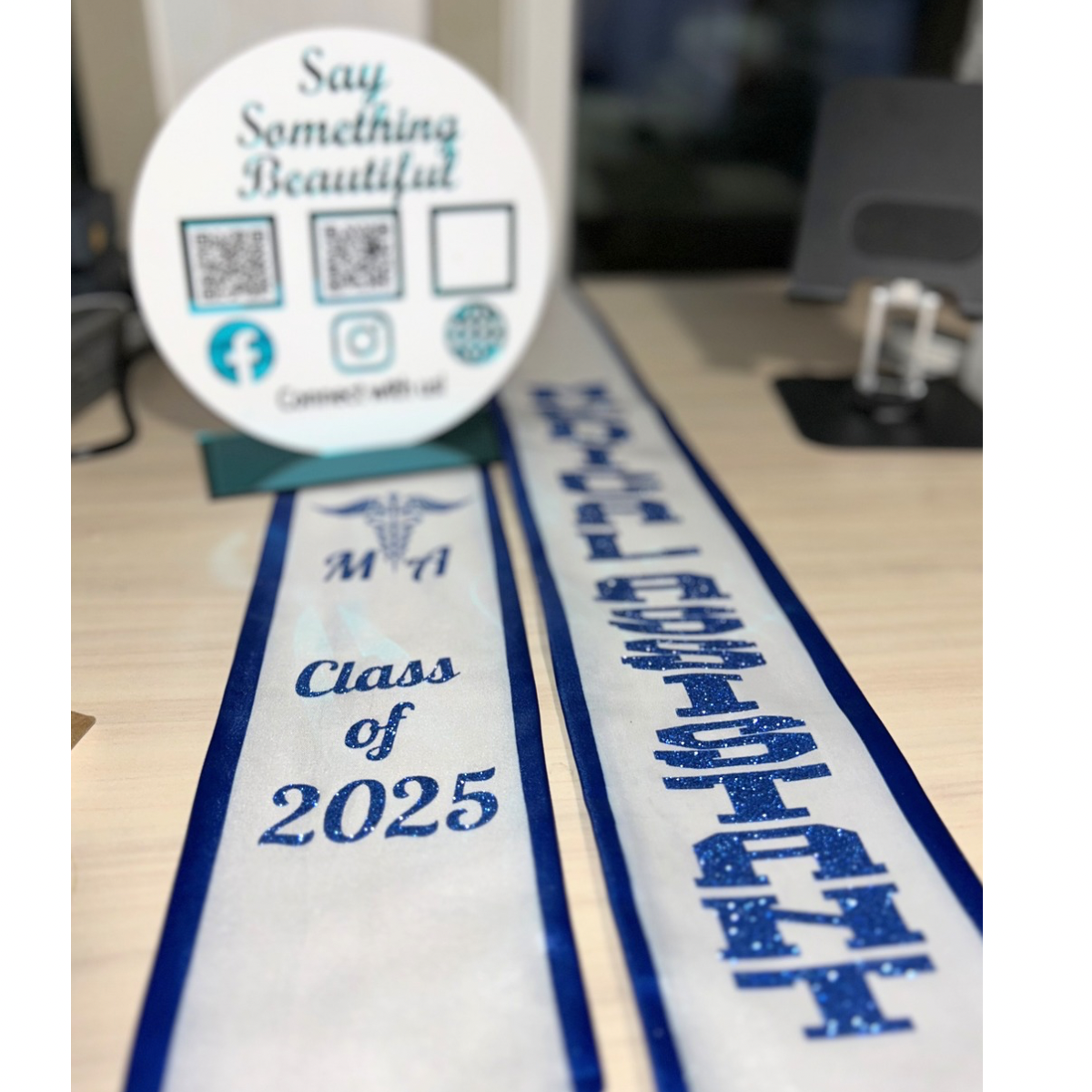 Graduation or Senior sash (High school, college, University, Trade)