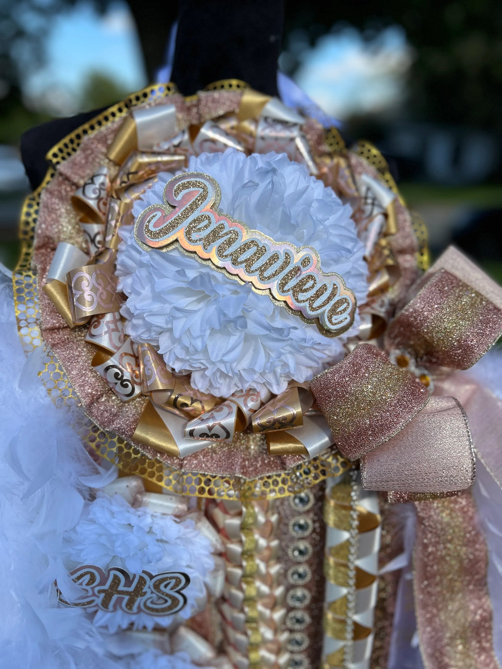 Homecoming Mum, 9" Flower, Any Grade, Lots of upgrade options
