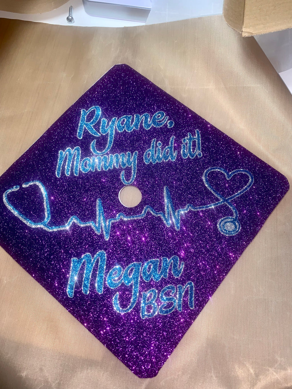 Graduation Grad Cap Topper for Seniors (High school, college, University, Trade).