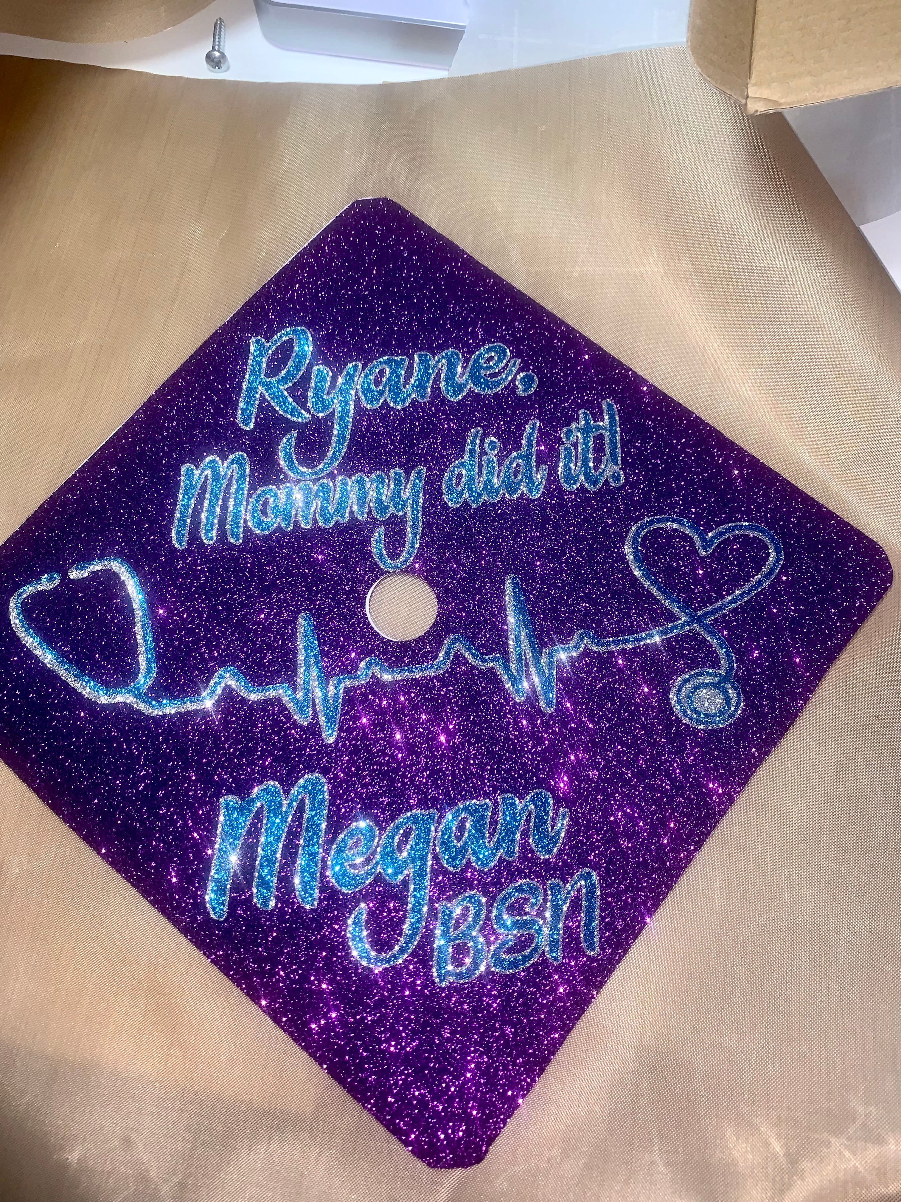 Graduation Grad Cap Topper for Seniors (High school, college, University, Trade).