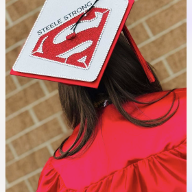 Graduation Grad Cap Topper for Seniors (High school, college, University, Trade).