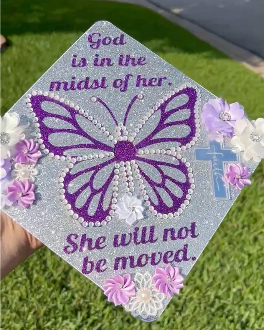 Graduation Grad Cap Topper for Seniors (High school, college, University, Trade).